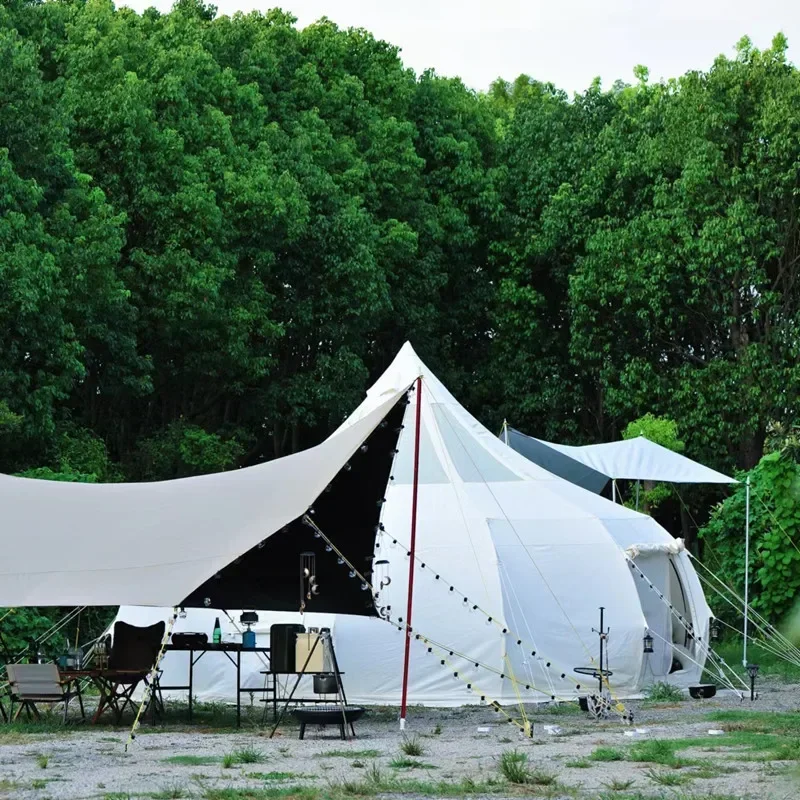 Camps Tents for Long-term Living Urtas Mongolia Cotton Taraf Event Party Outdoor Waterproof Mushroom House 10 Person 4 Seasons