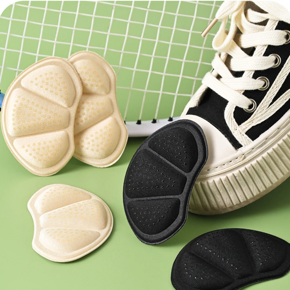 2Pair Heel Stickers Heel Protectors Sneaker Shrinking Size Insoles Anti-wear Feet Shoe Pad Adjust Size High Cushion Inserts