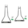 under Cabinet Glass Holder, with Screws Iron Black Cup Rack, for Storage Cabinet 4