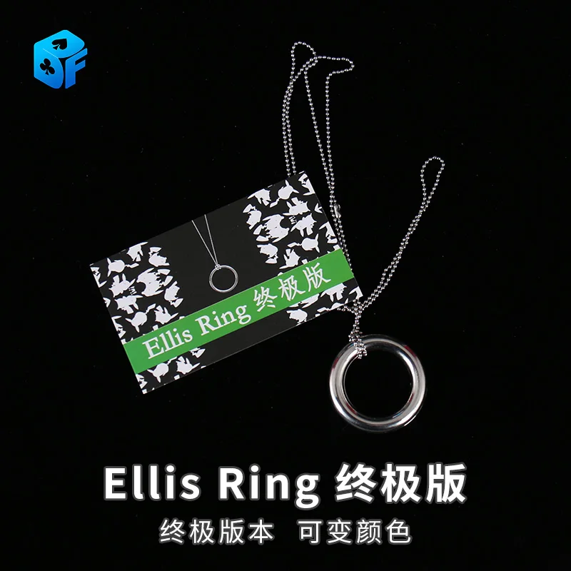 Ellis Ring 2.0 Magic Tricks Stage Close-up Magia Ring Appear/ Vanish Magie Mentalism Illusion Gimmick Prop Ring and Chain Magica