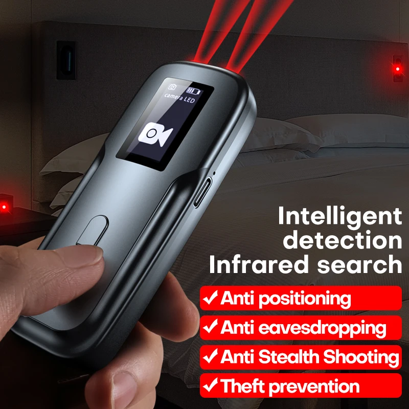 Hidden Camera Detector Infrared Camera Detector Camera Detector Signal Detector Anti Candid Detector Camera Bug Gadgets Wiretapping Finder GPS Signal lens RF Tracker Detect Multi-function Anti Camera