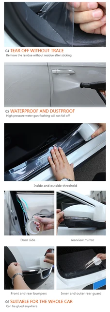 Nahtloser transparenter Aufkleber Autotür kantens chutz Türschwelle Antik  ollisions streifen Autos chutz folie zum Styling von Formteilen - AliExpress