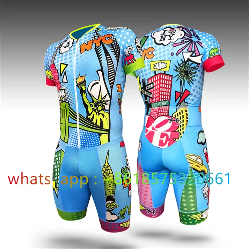 

Junk Skates Pak Mannen En Kinderen Pro Triatlon Licra Snelheid Inline Rolschaats Skinsuit Comfort Zomer Fast Skating Speed Su