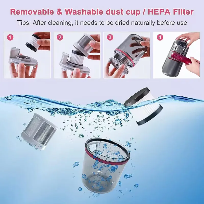 مكنسة لاسلكية محمولة بالأشعة فوق البنفسجية