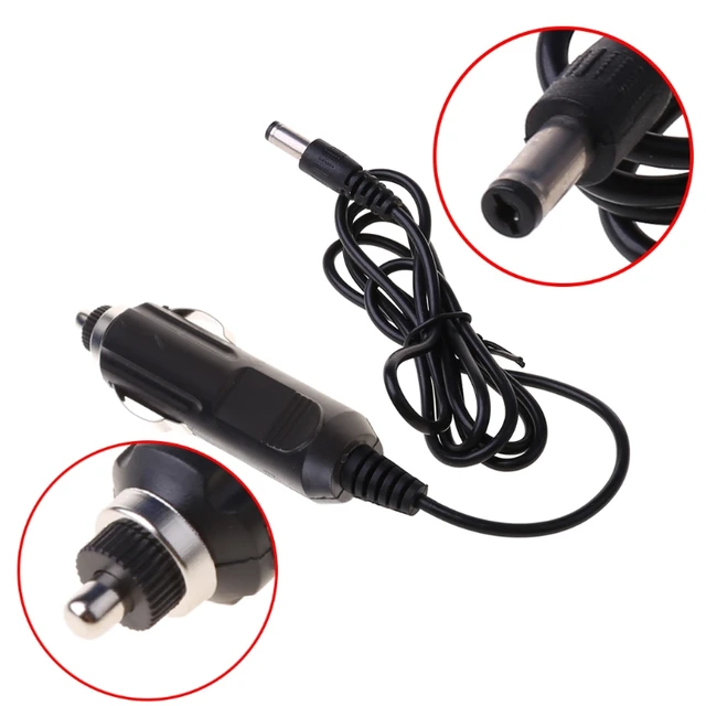 12/24V Male Car Cigarette Lighter Socket Plug Adapter Cable for DC