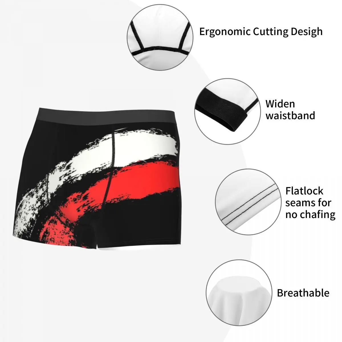 Custom Poland Polish Flag Boxer Shorts For Men 3D Printed Male Polska Underwear Panties Briefs Breathbale Underpants 5