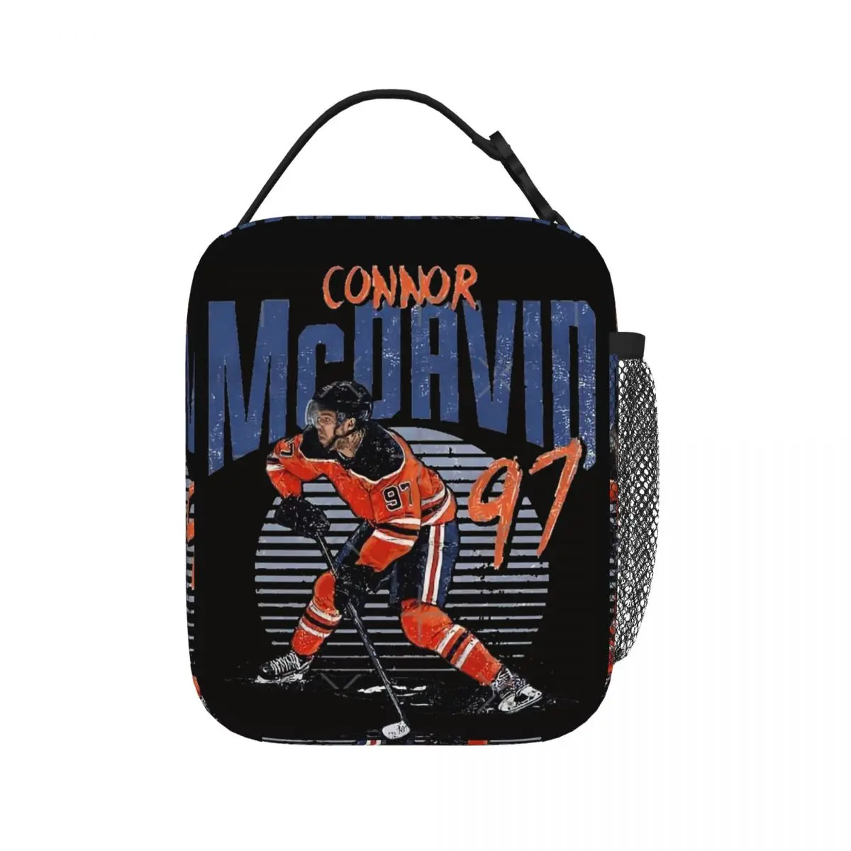 

Connor McDavid 97 For Edmonton Oilers Fans Lunch Bags Insulated Lunch Tote Portable Thermal Bag Picnic Bags for Woman Work Kids