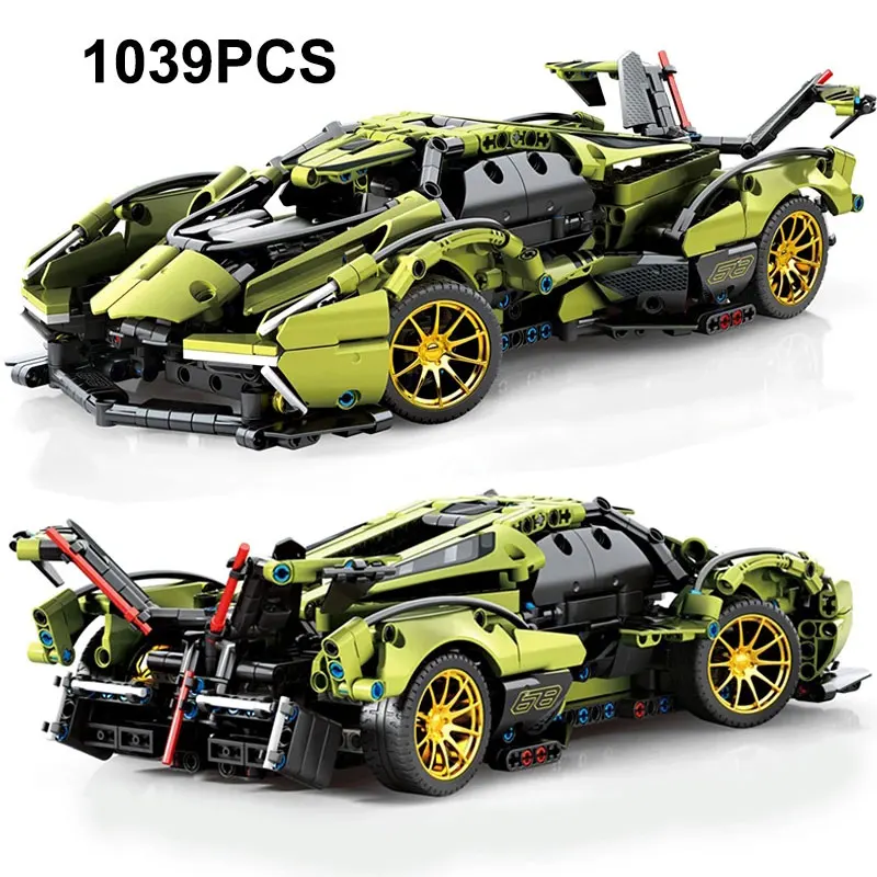 Maquette Voiture De Sport Joellfuner 1311 Pièces – 1:14 Avec LED, Portes Ouvrantes, Cadeau Dès 14 Ans
