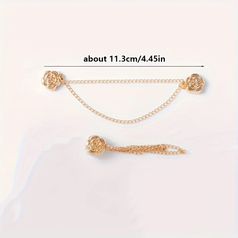 바지 다리 고정용 자석 클립 3개, 바지 핀, 신축성 있는 고정 레그 클립, 청바지 및 가디건용 루즈 버튼