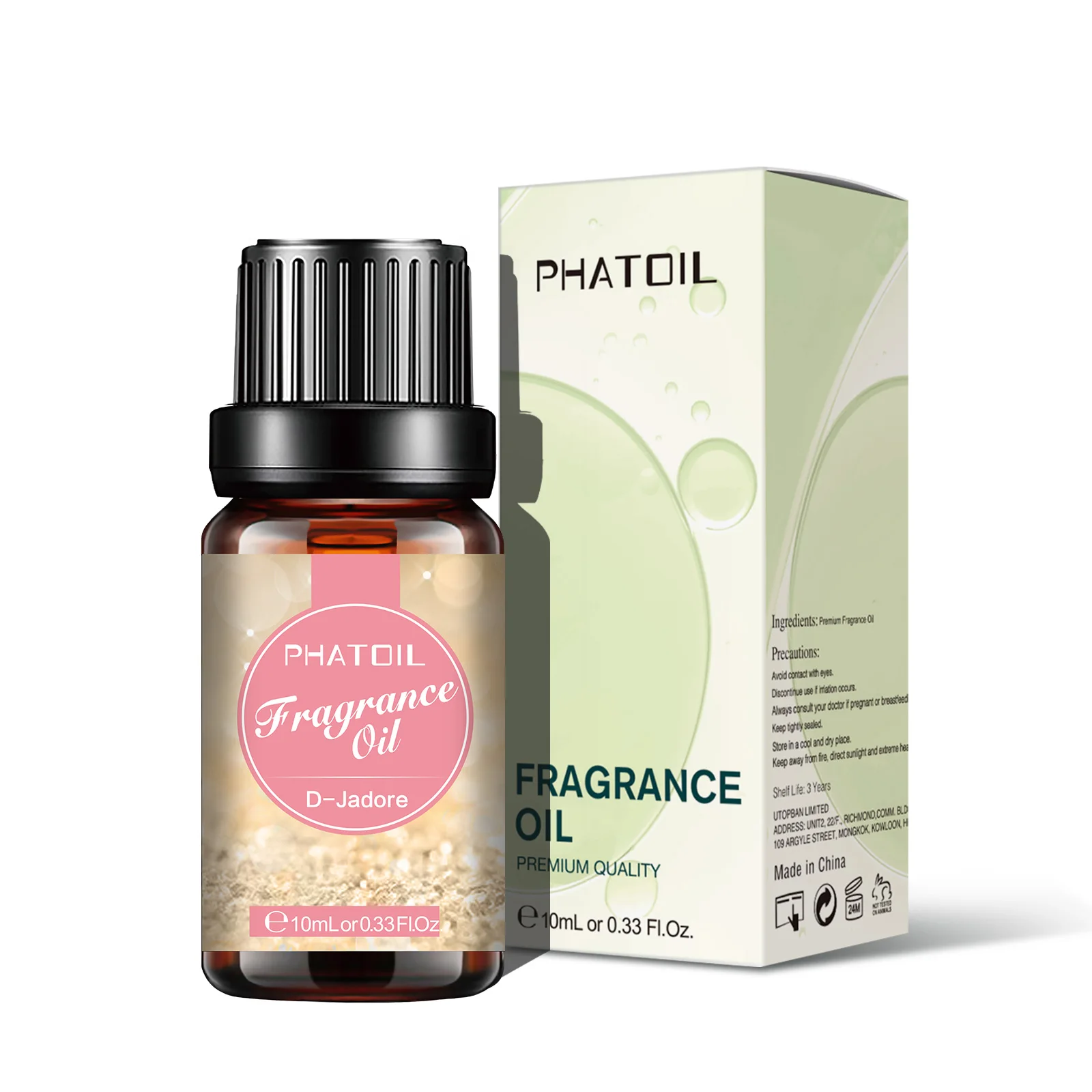 Aceite aromático PHATOIL de 10 ml para hacer velas de jabón, difusores, coco, vainilla, café, opio negro, chicle Angel La Vie Est Belle