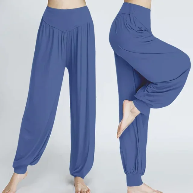 1PCS Women's Elastic Loose Casual Cotton Soft Yoga Sports Dance Pants Comfortable And Breathable