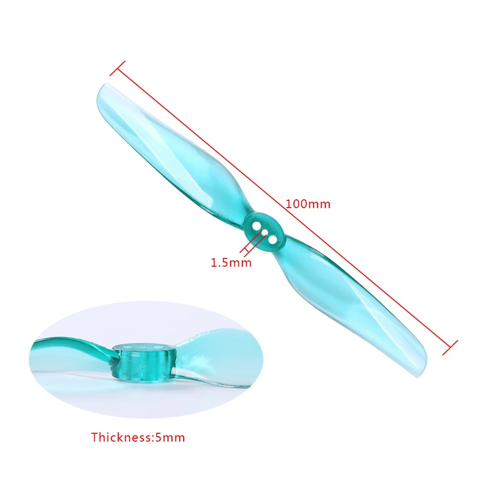 나즈굴 4030 프로펠러 4인치 2날 프로펠러 블레이드 패들 에어스크류 윈드스틱 1.5mm 프리스타일 FPV용