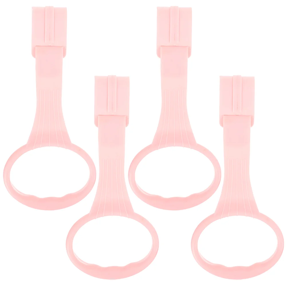 

4pcs Baby Pull Rings Portable Newborn Crib Hanging Rings Toddler Walking Assist Tools