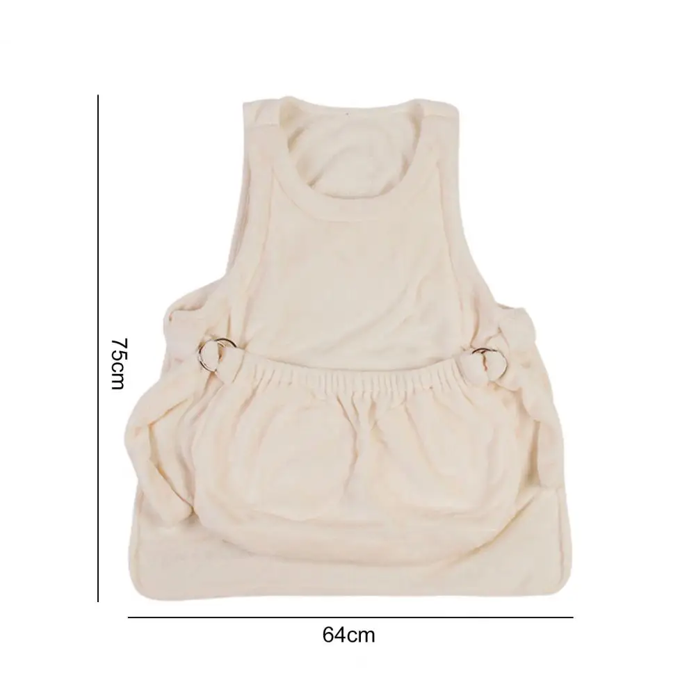 Pet Apron Carrier Super Soft Adjustable Double Pocket Reinforced Edges Neat Stitches Keep Warm Flannel pet carrier bag pet bag pet apron