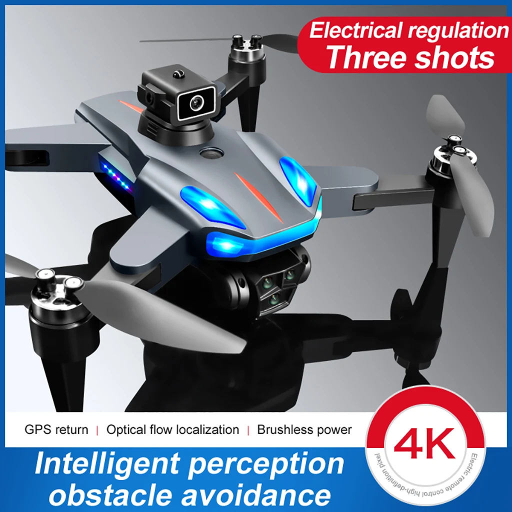 Vue rapprochée du Drone K911SE GPS 4K Caméra FPV mettant en avant son objectif de caméra 4K et son système d'évitement d'obstacles.