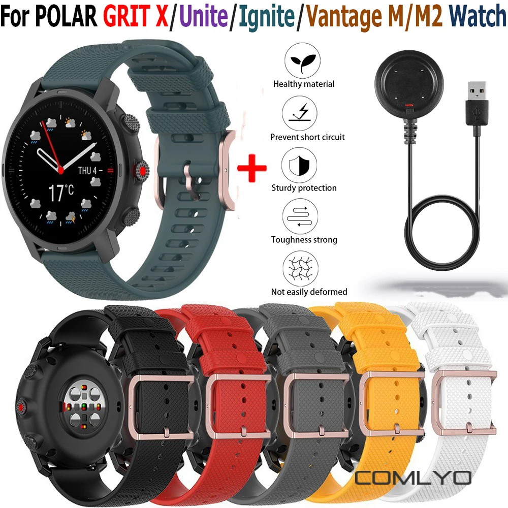 Watch Charger Wrist Band For POLAR GRIT X/Unite/Ignite/Vantage