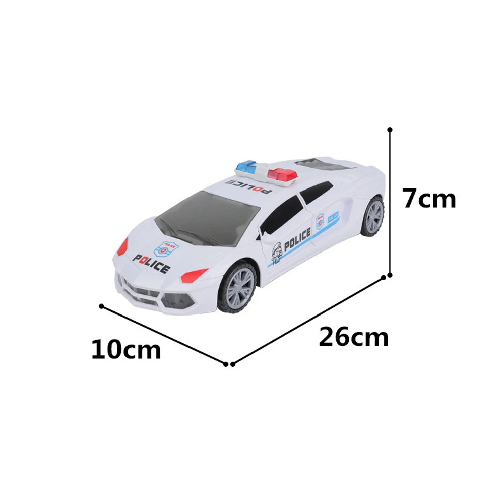 Kids Led Electric Car Toy Police 360 Degree Rotary Wheels Cool Lighting Music Door Open Kids Electronic Car Toys for Children 5