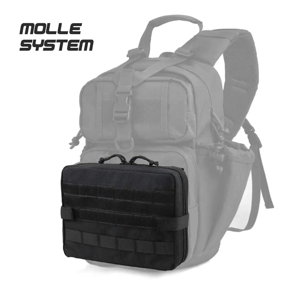 Tactical Nylon EDC Utility Pouch with Zipper for Camping