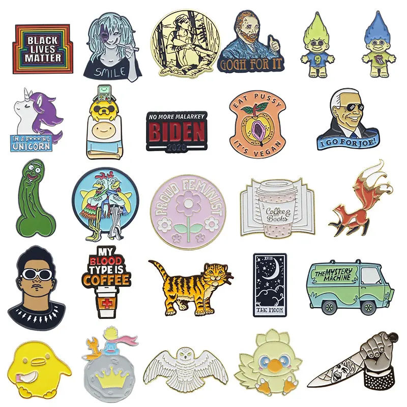 

Van Gogh Enamel Pin Lapel Pin for Clothes Brooches on Backpack Briefcase Badge Jewelry Decoration Gifts for Friend