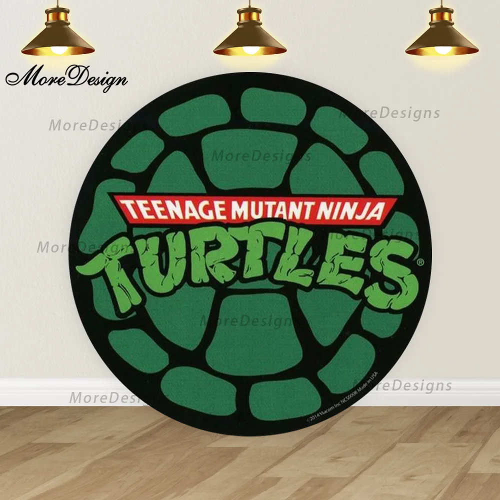 Tartarughe Ninja sfondo fotografico rotondo ragazzi Baby Shower Circle  Covers Kids Birthday Party Decoration Photography Background - AliExpress, image size:1000x1000
