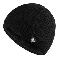 Autumn/Winter Fleece Thick Knitted Thermal Blend Hat 5
