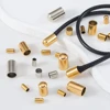 20pcs Stainless Steel Crimp Clasps DIY Cord Bracelet Fastener End Caps Leather Necklace Supplies Findings for Jewelry Making DIY 5