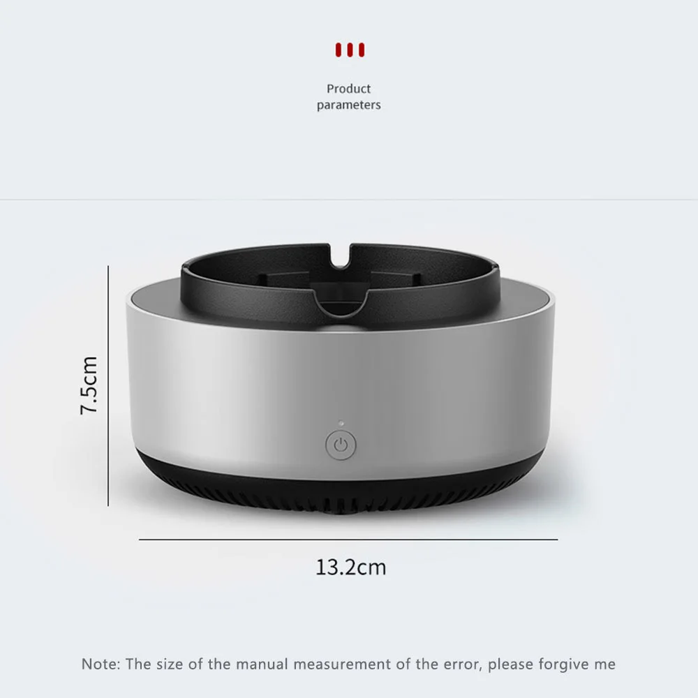 Small air purifier multifunctional ashtray Remove odor secondhand smoke dust smoking accessories for filtering secondhand smoke air purifier ashtray