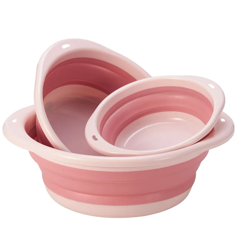 Folding Wash Basin Portable Foldable Plastic Travel Safe Durable Bathroom Household Supplies