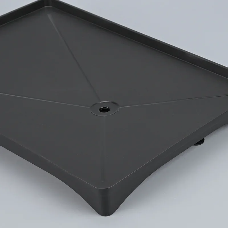 Versatile Black Plastic Kitchen Tray with Sink Drainage-Dish Rack Compatible, Moisture-Proof & Easy to Clean