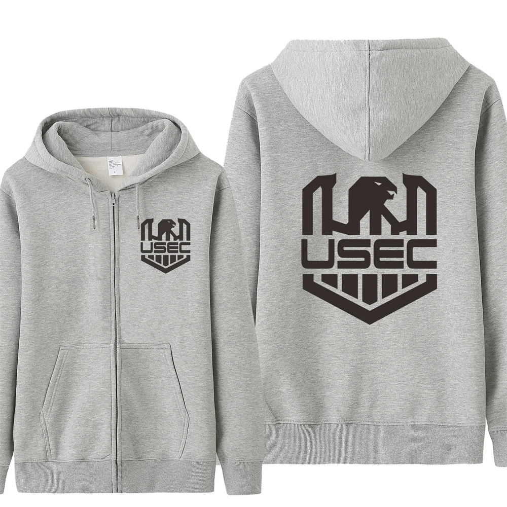Tarkov USEC Logo Sweatshirts Men Casual USEC Hoodies Fleece Jacket