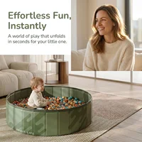 Piscine pliable portable 1 pièce, baignoire antidérapante pour animaux de compagnie, bac à balles multi-usages pour enfants, bac à sable pour jeux intérieurs et extérieurs 4