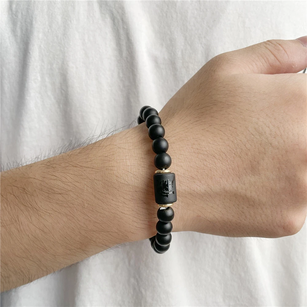 Natural Stone Beads Zodiac Signs Bracelet Friends Couples 12 Constellation Stretch Beaded Bracelet For Men Women Jewelry Gift 2
