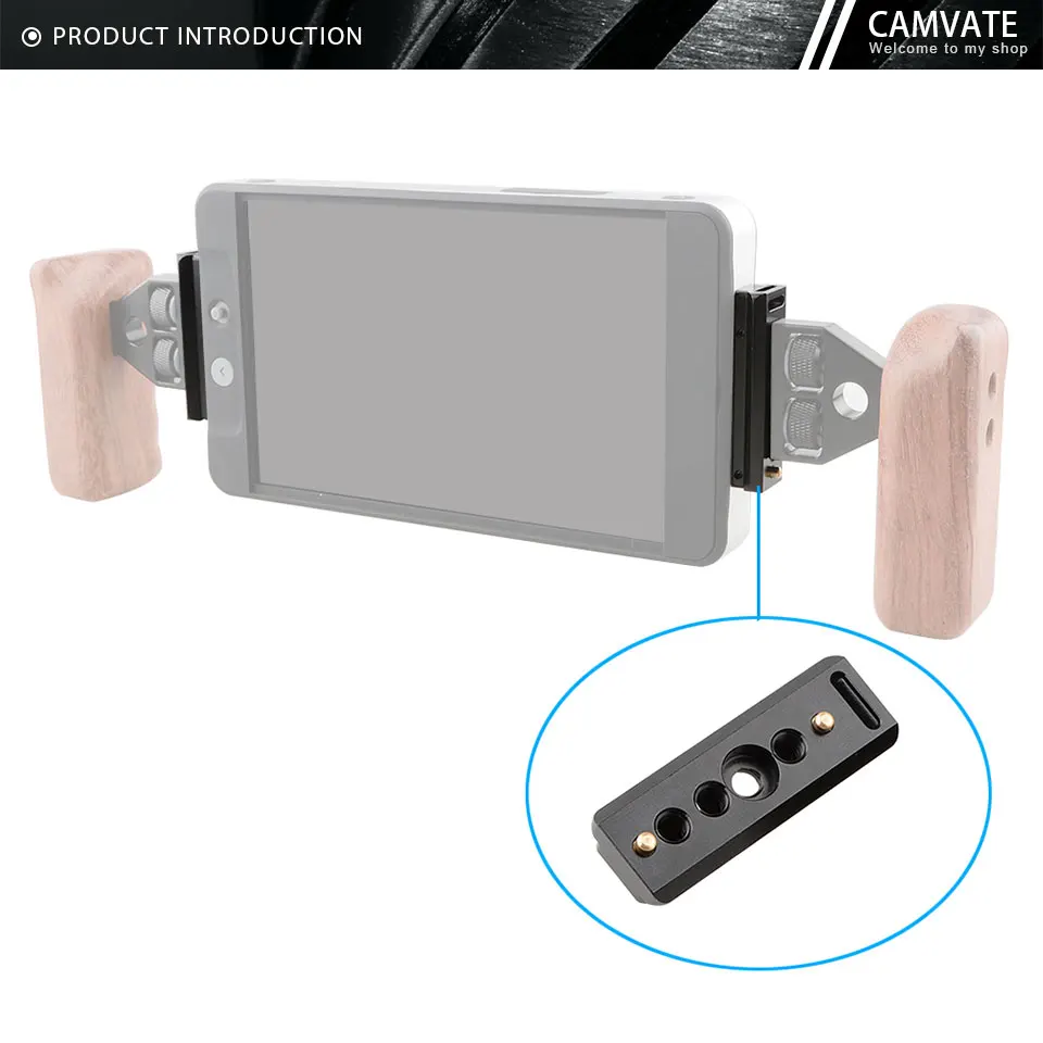 Quick Release NATO Safety Rail 58mm With 1/4"-20 Screw For SmallHD 700 Series Mo
