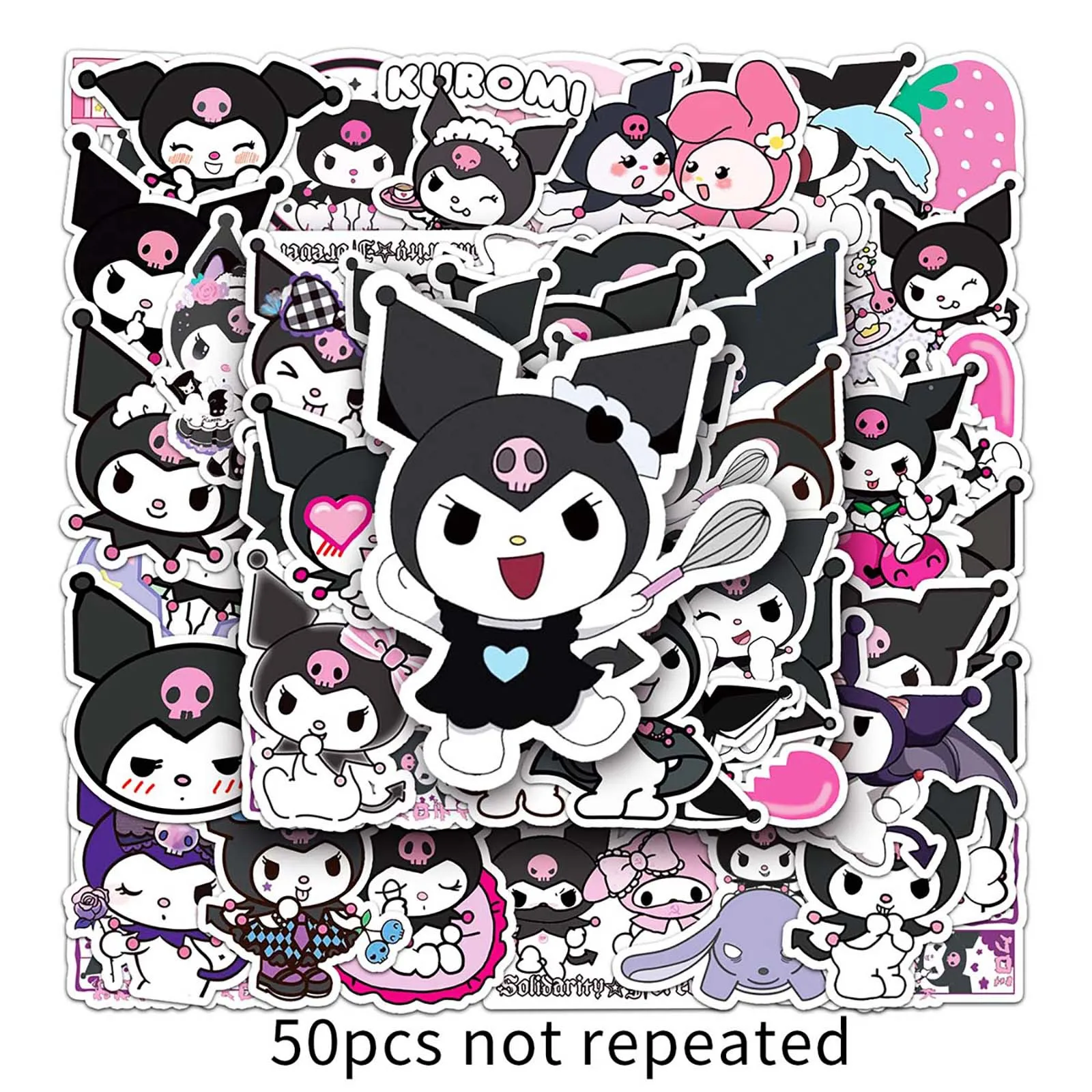 

10/30/50 шт., водонепроницаемые Мультяшные наклейки Sanrio Kuromi