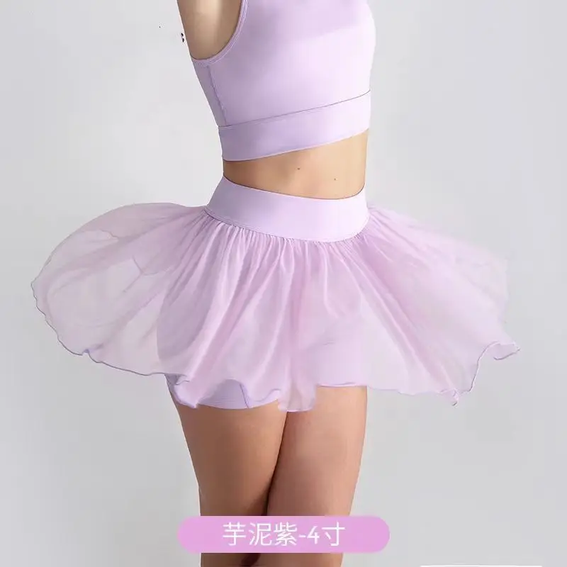 Sports Plaid Tennis Skirt Women Summer Lightweight Breathable and Professional Ball Skirt Fitness Side Pocket Short Gauze