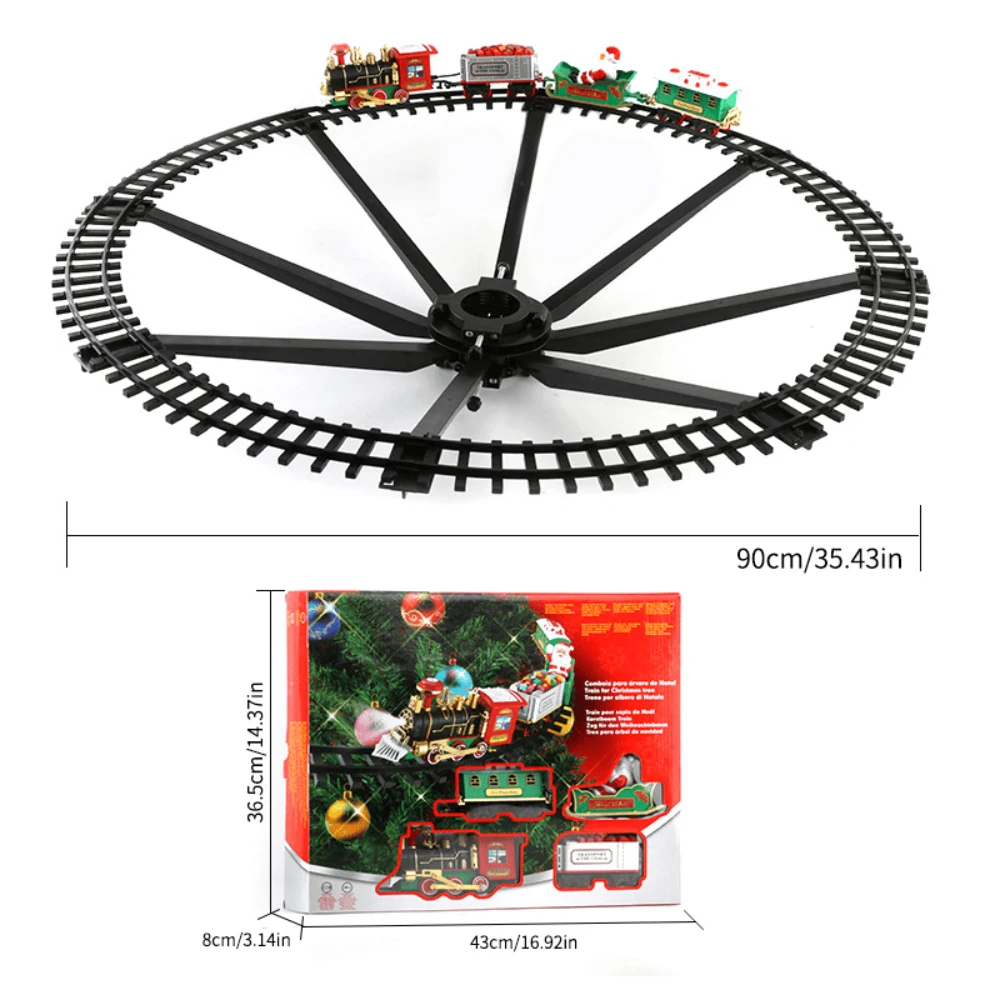 WizKidz Train Track Toy With Smoke Sound Light For Kids 3 - 8+ Years Old Christmas Birthday Gift Fun Playset for Boys & Girls 5