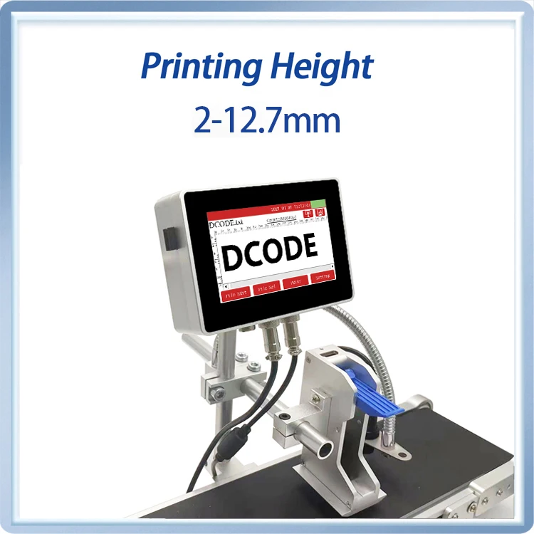 130PRO Industrial Online Inkjet Printer 12.7mm with Plastic Shell QR Barcode Bat