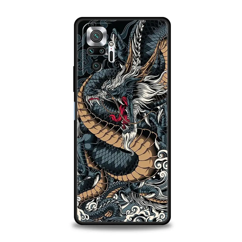 Black Dragon Design Phone Case - Sleek Protective Cover