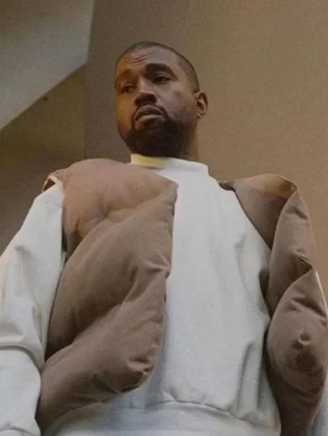 Autumn men Kanye West with double-sided can wear pure cotton vest high quality solid color vest high street trend loose coat  XL 2