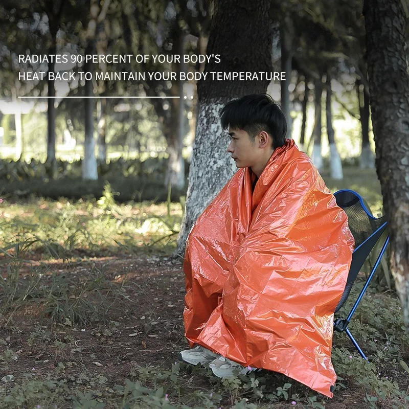 ISE MOUNT Bivvy PE aluminum film First Aid Sleeping Bag Emergency Sleeping Bag With Whistle Survival Warm Keeper emergency blanket,survival tool