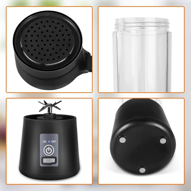 Portable Blender,Personal Blender, Smoothies  Jucier Cup USB Rechargeable and Personal Size Blender Shakes,380ml,Fruit Juice,Mix - Image 6
