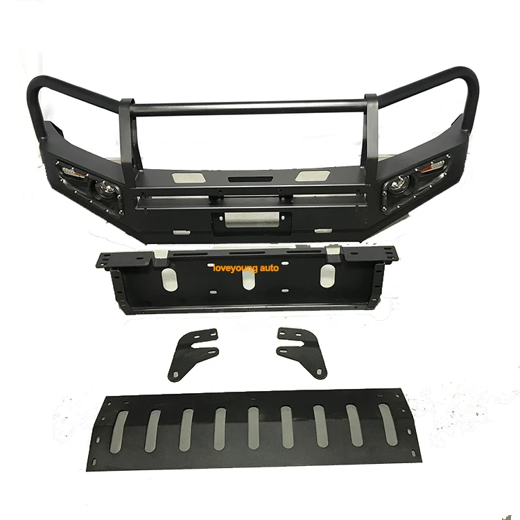 

Factory Wholesales Auto Car Front Bumper Car Bumper with Led Steel Front Bar for LAND CRUISER LC100/LC200/LC150