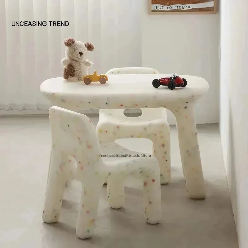 Children's Table Desk Kids Room Preschool Plastic Baby Chairs Chair Toddler Study Furniture The Dressing Bureau Enfant Mini Set
