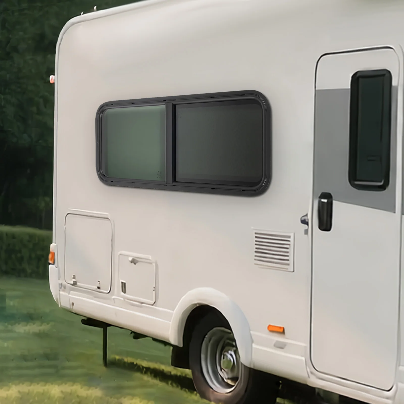 100 x 40 cm/90 x 30 cm, Wohnmobil-Fenster, Wohnwagen, Seitenfenster, Wohnmobil-Entlüftung, Push-Pull-Fenster, Moskitonetz, Schattenfenster – Detail 3