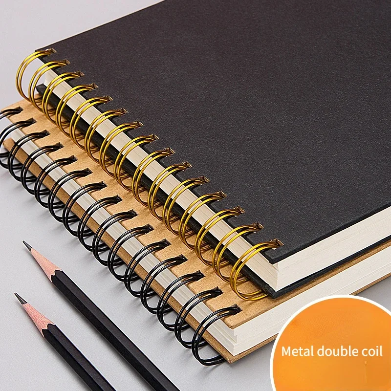 Cahier Travaux Pratiques 24x32 2pcs Carnet Croquis A5, 100 Pages Carnet Notes U00e0 Spirale, Carnet De Croquis Papier U00e0 Dessin Papier Calque