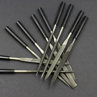 STONEGO 5PCS/10PCS 3x140mm Needle Files Set Jeweler Diamond Carving Craft Tool Metal Glass Stone Hand Tool 2