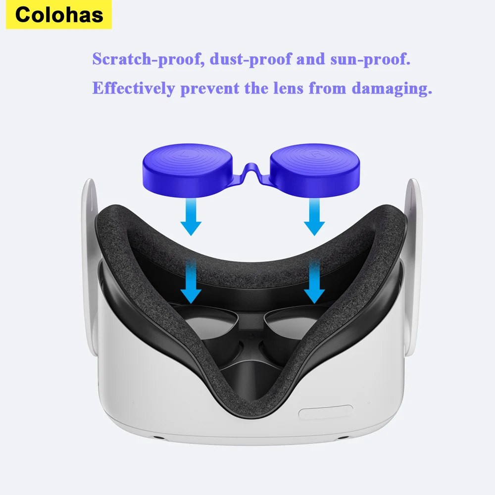 Silicone Dustproof & Anti-Scratch VR Lens Protector Cover