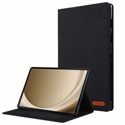 Premium Soft Fabric Flip Stand Cover for A9 Plus (11 inch) (Black)