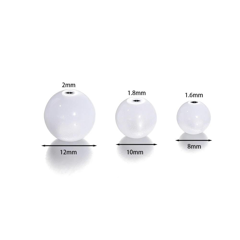 수제 쥬얼리 제작용 송진 모조 고양이 눈 라운드 비즈, DIY 팔찌 목걸이 액세서리, 8mm, 10mm, 12mm, 묶음당 10 개, 20 개