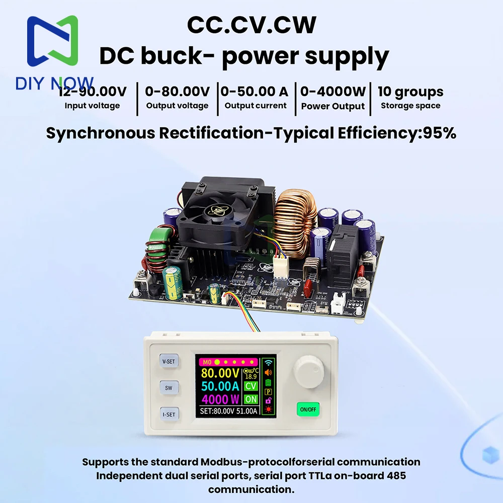 XY8050S CNC DC Adjustable Step-Down Power Supply 50A/4000W MPPT